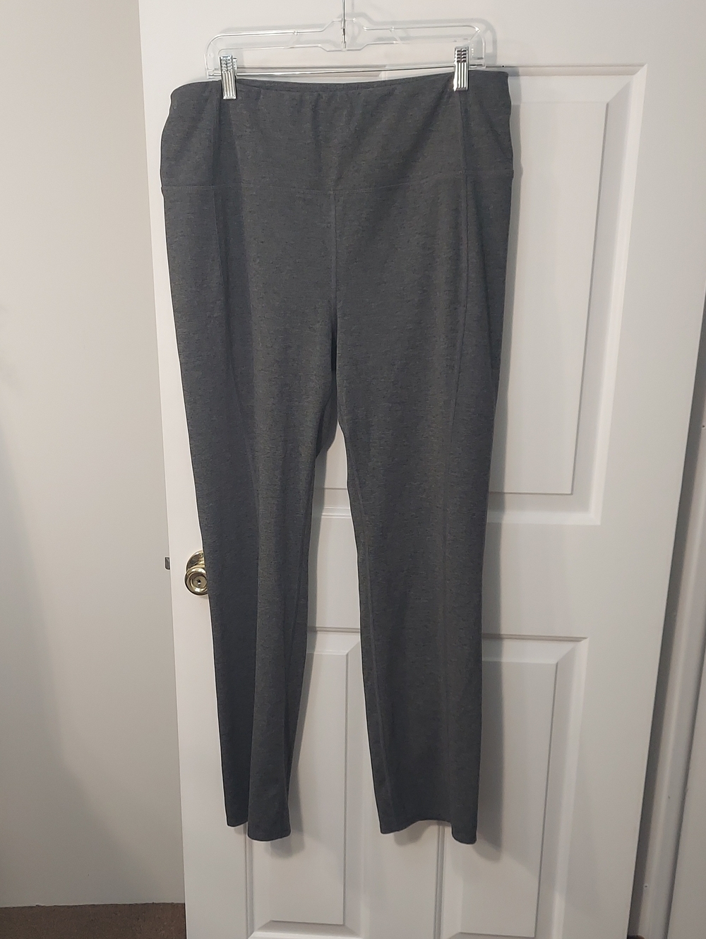 MTA Sport Charcoal Gray Pull-On Ponte Leggings